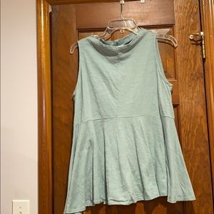 Anthropologie funnel neck sleeveless tunic
